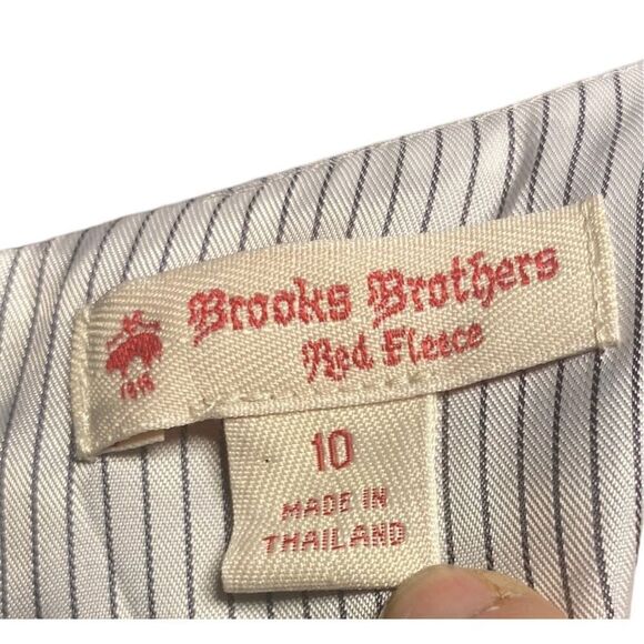 Brooks Brothers Womens Brown Sleeveless Pleated Dress Size 10 - Picture 3 of 3